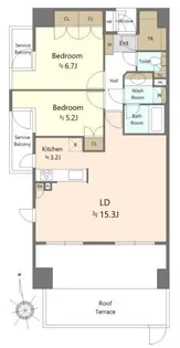 イトーピア麻布【2階】の間取り