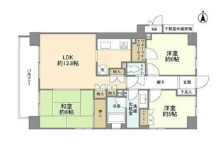 パルテール白金【2階】の間取り