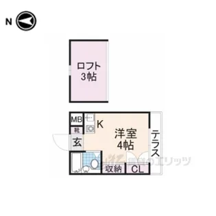 シングルモア【1階】の間取り