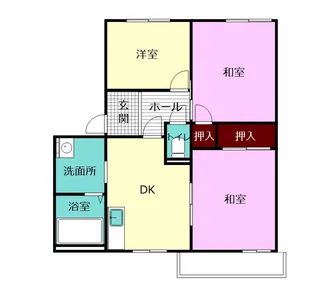 ラポール A B【1階】の間取り