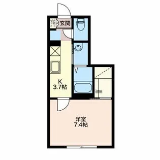 ブランシェアイリス【1階】の間取り