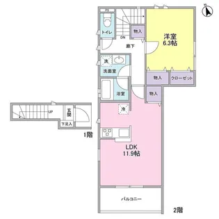 コルティーレ経堂の間取り