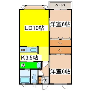 クリアS【1階】の間取り