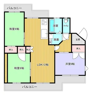 コーポラスハラダ【3階】の間取り