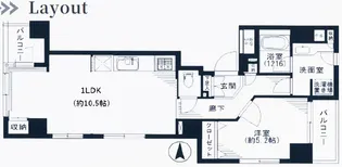 デュオ・スカーラ浅草国際通り【11階】の間取り