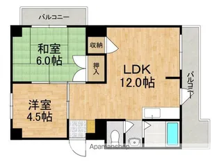 第二岡田マンション【2階】の間取り
