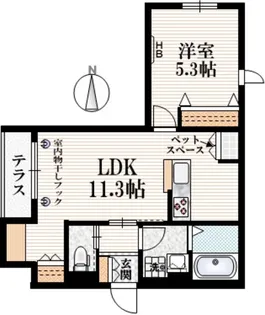 ベネ石神井公園【1階】の間取り