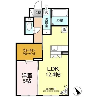 フラッツ浦町【1階】の間取り