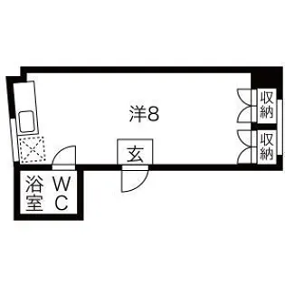 オズレジデンス難波南【5階】の間取り