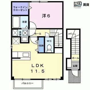ボナール・ラシーヌ【1階】の間取り