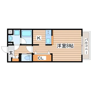 ヴィラマール雨宮【4階】の間取り