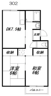 コーポ伊藤【3階】の間取り