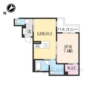 クオリスタ奈良【1階】の間取り