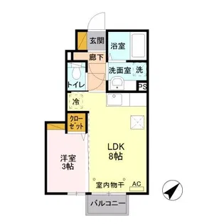 プラセール I【1階】の間取り