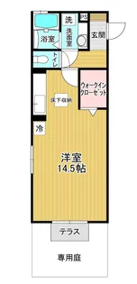 ラヴィショーA館【1階】の間取り