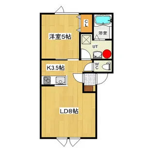 ユニバーサルハイツ【2階】の間取り