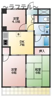 入間市駅前第二ビル【5階】の間取り