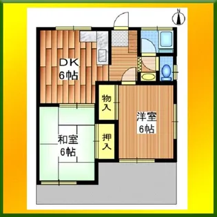 北原コーポ【1階】の間取り