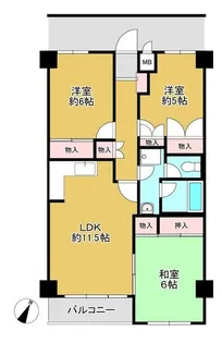 ヴィラ本町東【2階】の間取り