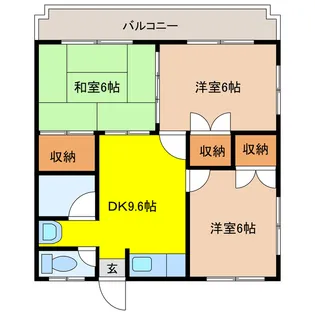 ジャスト石川【1階】の間取り