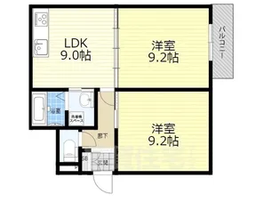 ソレーユコート2【2階】の間取り
