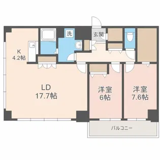 ティアラタワー中島倶楽部【33階】の間取り
