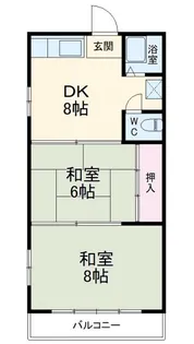 橘川コーポ【2階】の間取り