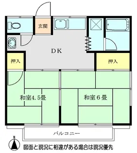 第二金井コーポ【1階】の間取り