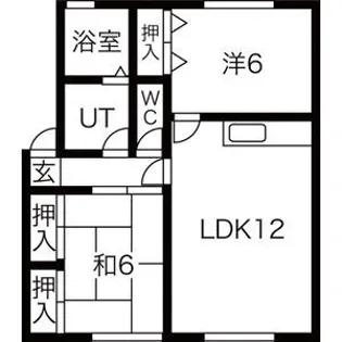 ボンヌシェール矢倉B棟【2階】の間取り