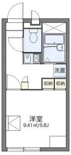 レオパレスクレール稲田堤【1階】の間取り