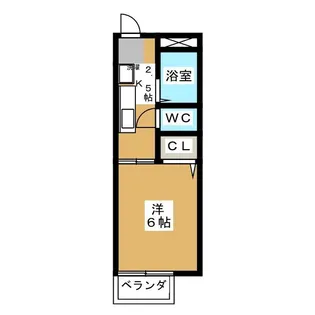 エイト名塚【1階】の間取り