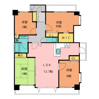 ビューパレス新那加駅前【6階】の間取り