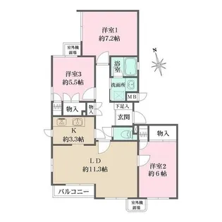 ハウス松原【2階】の間取り
