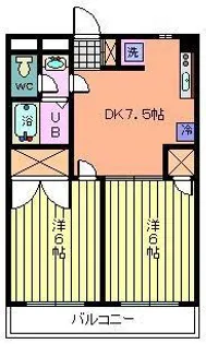 ギャラクシー中浦和【3階】の間取り