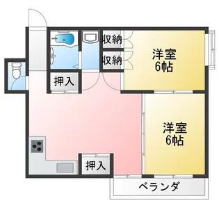 最上マンション【4階】の間取り