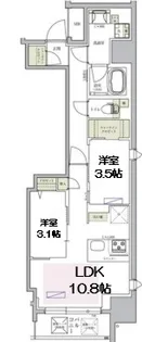 アーバネックス堺筋本町【10階】の間取り
