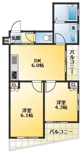 エスポワール西が丘【3階】の間取り