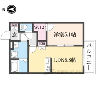 ジーメゾン大和郡山ラシード【2階】の間取り