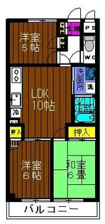 ユートリエマンション【2階】の間取り
