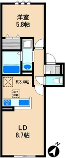 Sorte Trevo【1階】の間取り