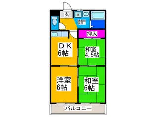 ドリ-ムコ-ト【2階】の間取り