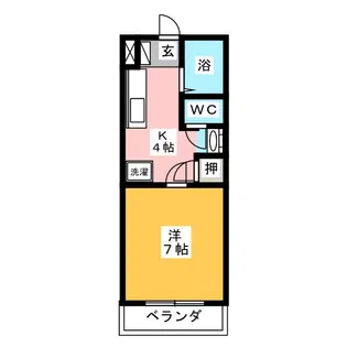 AYUMIハイツC【1階】の間取り
