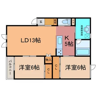 TOWN AK04【2階】の間取り