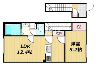 シャフル【2階】の間取り