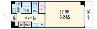 サン・ロレンツ心斎橋東【4階】の間取り