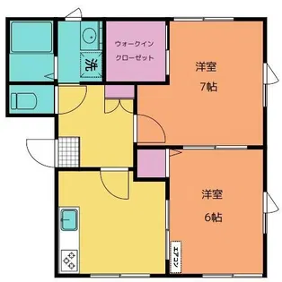 コンフォールA【1階】の間取り