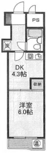 光シャンブル品川【4階】の間取り