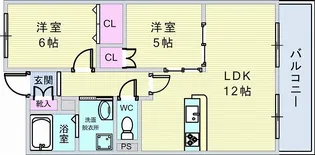 ホワイトハイツ【1階】の間取り