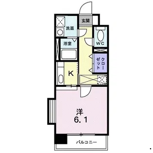 セレーノ・コンフォート大手門【9階】の間取り