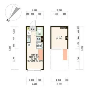 ハーモニーテラス北赤羽【1階】の間取り
